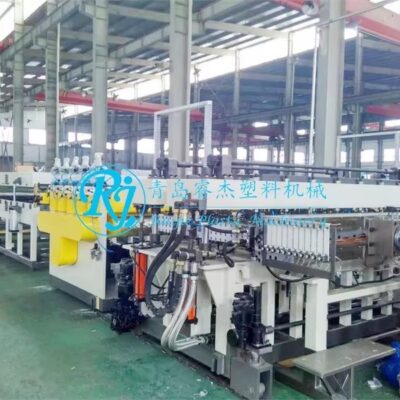 Automatic PP Hollow Grid Package Sheet Panel Production Machine Single-Screw Design Motor Gear Core for Plate Manufacturing