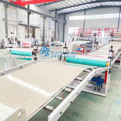 High Speed PVC Artificial Marble Sheet Making Machine UV Marble Sheet Board Extrusion Machinery