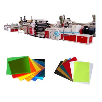 RUIJIE ABS PMMA Sheet Extrusion Line PVC HIPS Plate Single Layer Plastic Sheet Production Machine