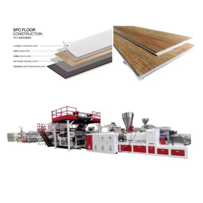 RUIJIE SPC Floor Extrusion Production Line Equipment SPC PVC UV LVT Marble Sheet Vinyl Flooring for Manufacturing Plants